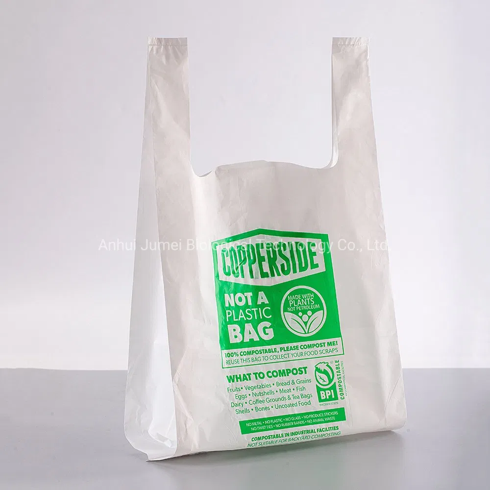 Biodegradable Compostable Wholesale Shopping Bags Tshirt Shopping Bag