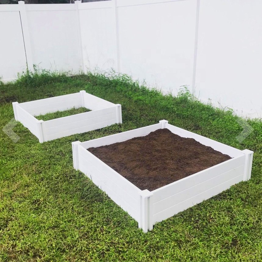 Modern Style UV Proof Vinyl Raised Garden Bed