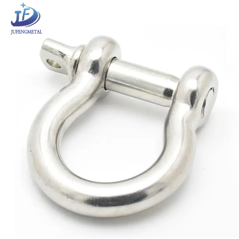 Metal Structures Rigging Hardware Galvanized Stainless Steel Marine Lifting D Shackle for Stainless Steel Boat Accessories