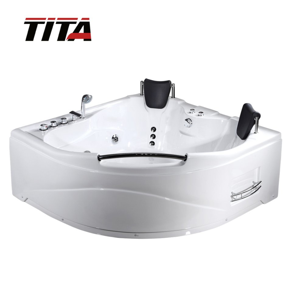 Угловая акриловая ванна TMB005 с гидромассажем