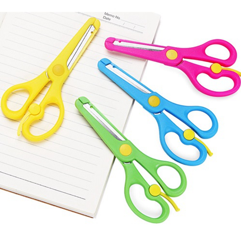 Mini Children Scissors Kawaii Stationery Kid Novelty Crafts DIY Plastic Scissors Students Cute Craft Kindergarten Supplies