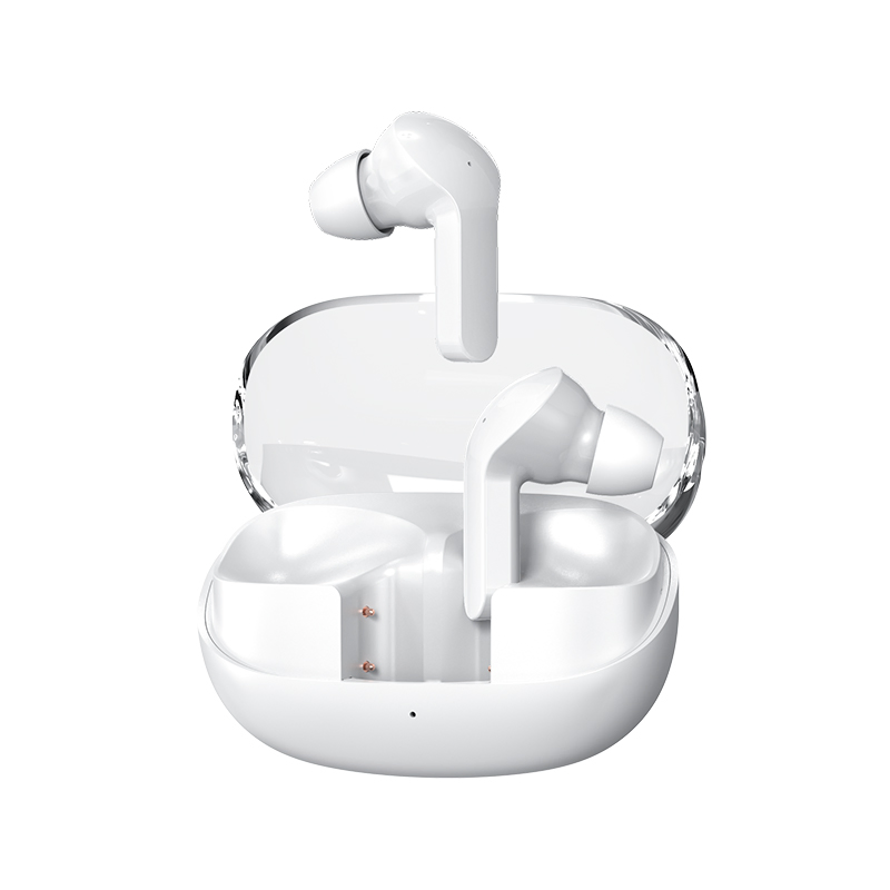 TM30 New Transparent Tws Bt Earbuds HiFi Stereo in-Ear Sports Headset with Noise Cancelling Touch Control LED Indicator