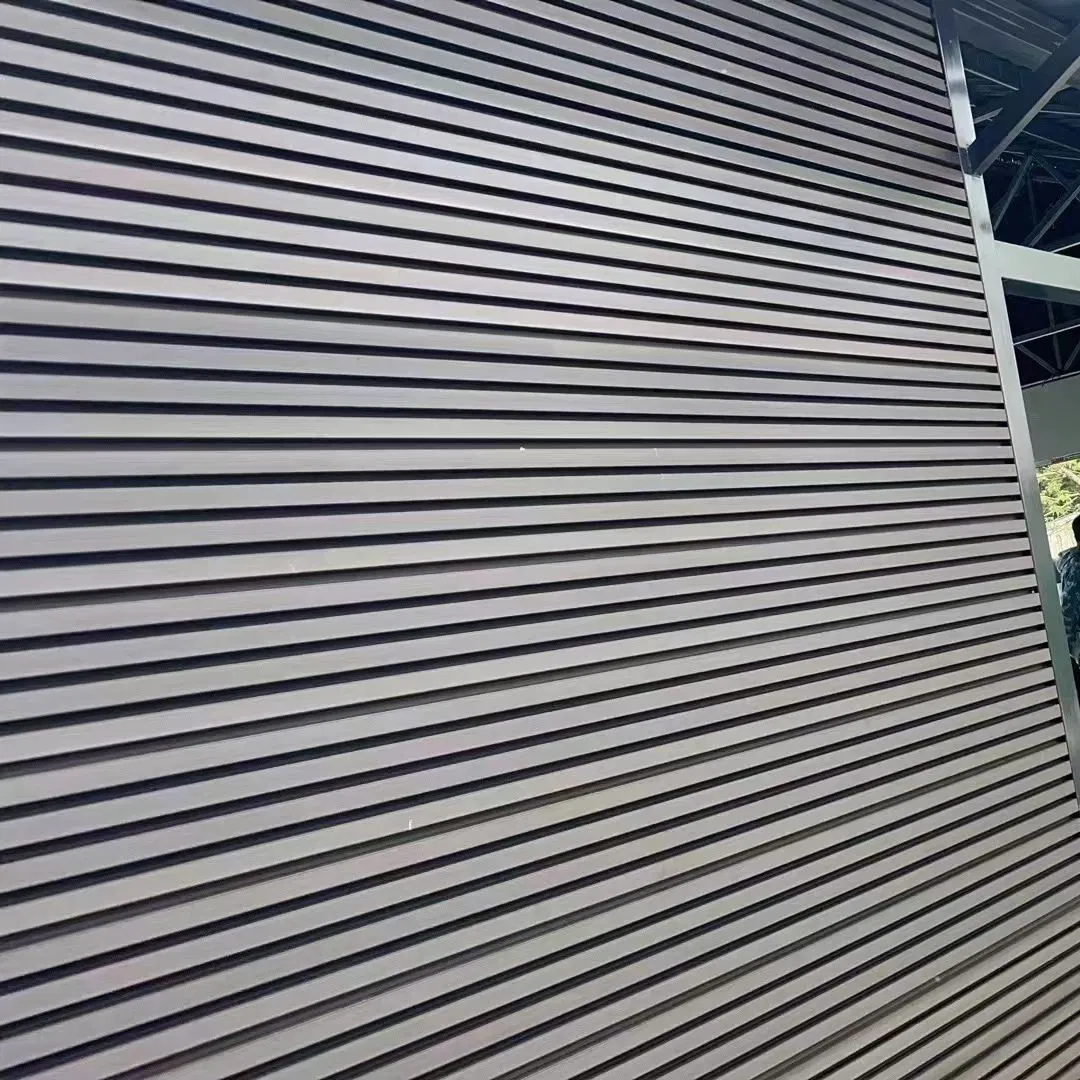 Outdoor WPC Wall Panel 219h26 2.9meters External Facades Wood Plastic WPC Cladding