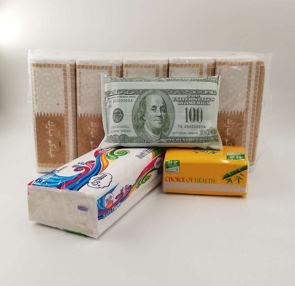 Premium Friendly Skin Good Absorbent Pack Facial Tissue Soft Pack Paper