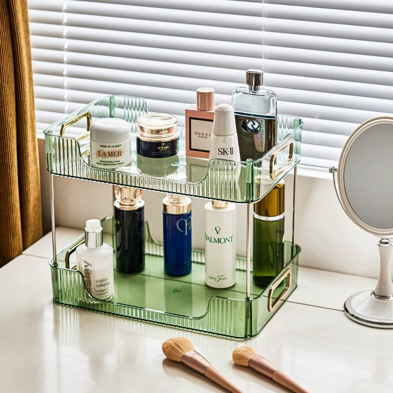 Прозрачный органайзер для косметики, складной и многофункциональный