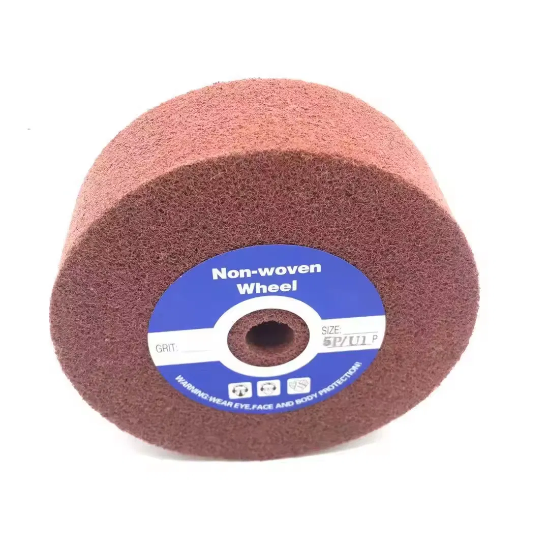 Abrasive Nylon Polishing Wheel Nylon Fabric Polishing Wheel 8''x2''9p for Stainless Steel Metal Copper Aluminum Marble