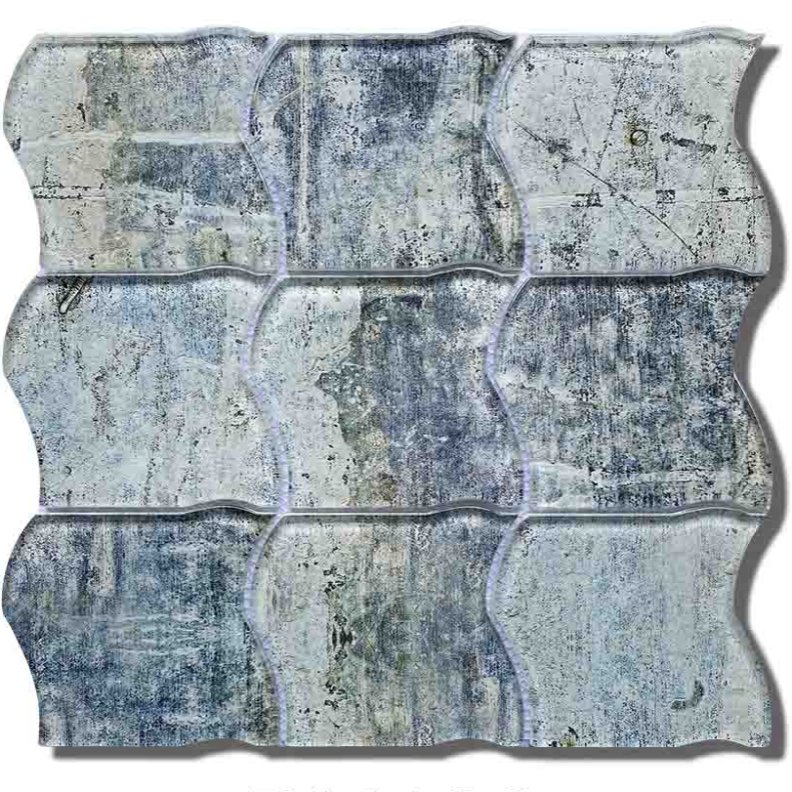 Unique Irregular Green Glass Mosaic Tiles for Elegant Home Decor