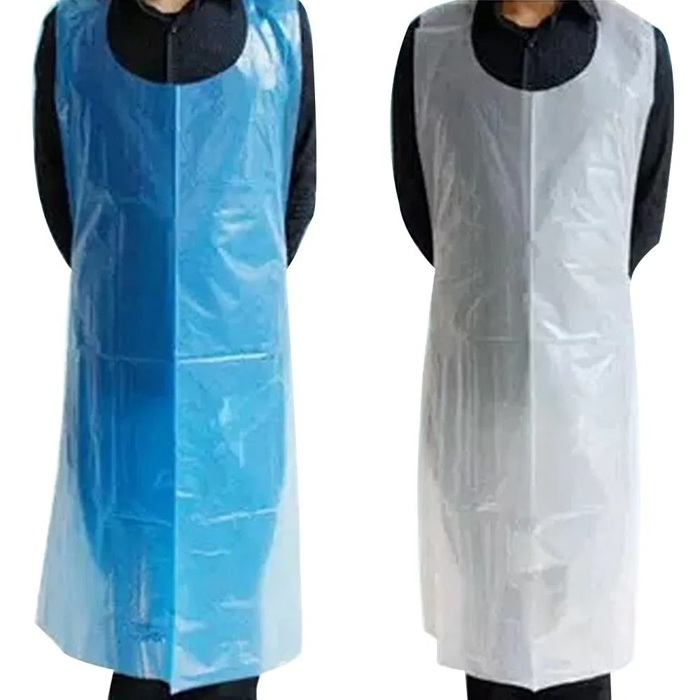 Buy Premium PPE Disposable Apron Plastic White Eco-Friendly for Safety and Protection