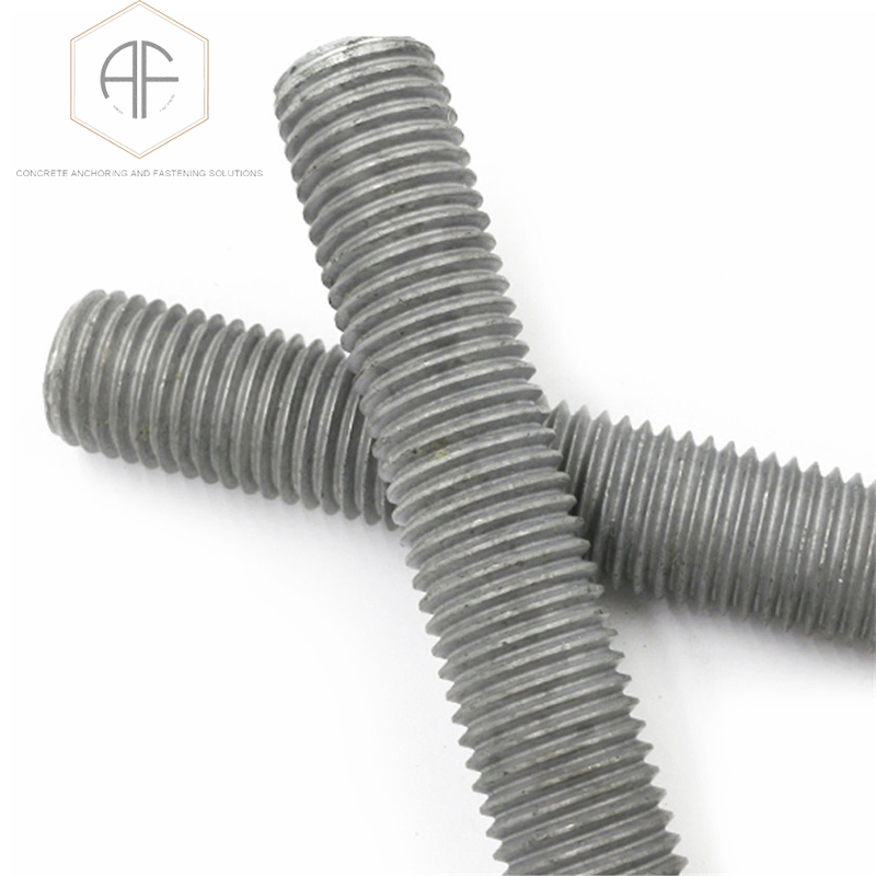 Grade 8.8 Threaded Bars with Hot-DIP Galvanised Finish as Corrosion-Resistant Fasteners with Channel or Strut Assemblies on Projects in Construction