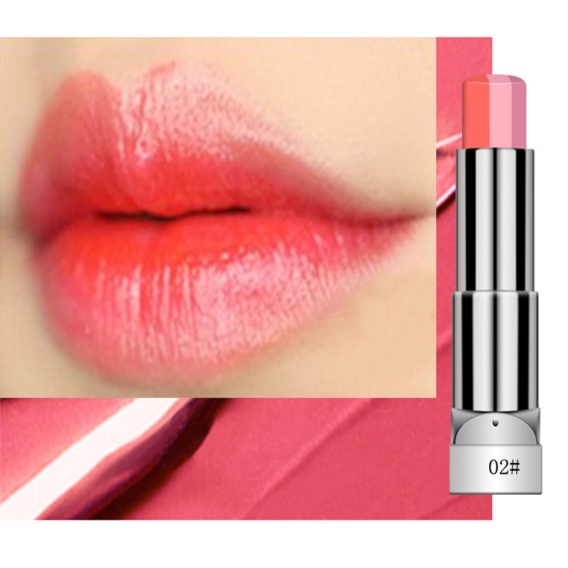 OEM Moisturizer Lipstick Makeup Beauty Gradient Color Korean Style Two Color Tint Lip Stick Lasting Waterproof Lip Balm