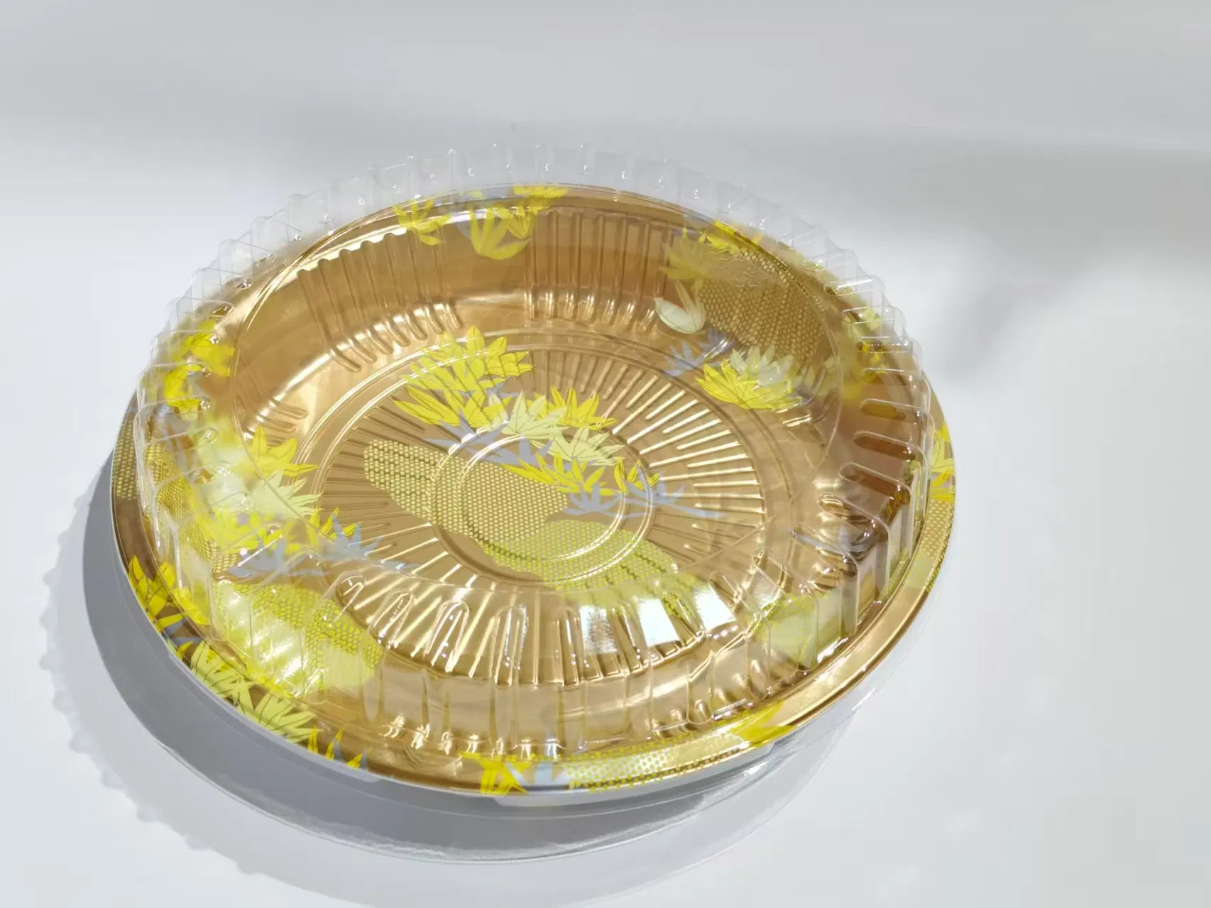 Luxury Design Printing Plastic Sushi Seafood Cake Food Packaging Box Tray