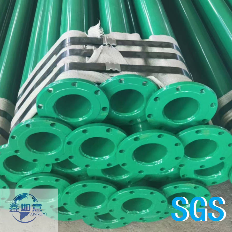 Internal and External Epoxy Resin Anti-Corrosion Steel Pipes for Fire Protection, Coal Mine Water Supply and Drainage, Groove Socket Flange Connection