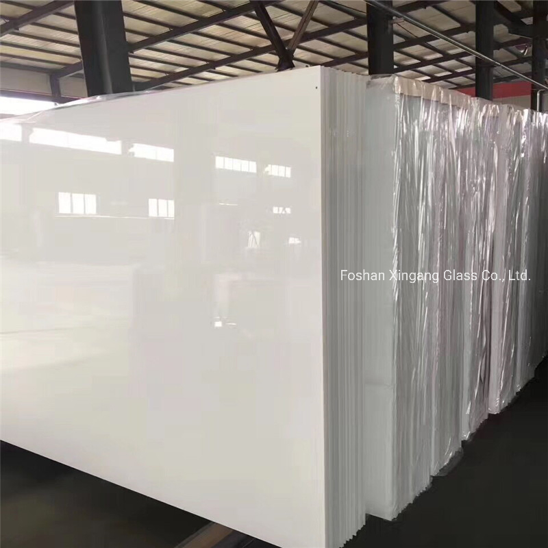 Temperable Super White Painted Glass for Decoration and Kitchen Cabinets or Sliding Doors