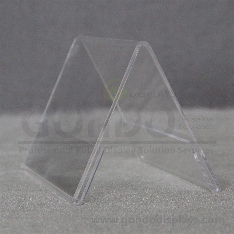 Tabletop Slant Back Design Clear Acrylic Display Menu Holder