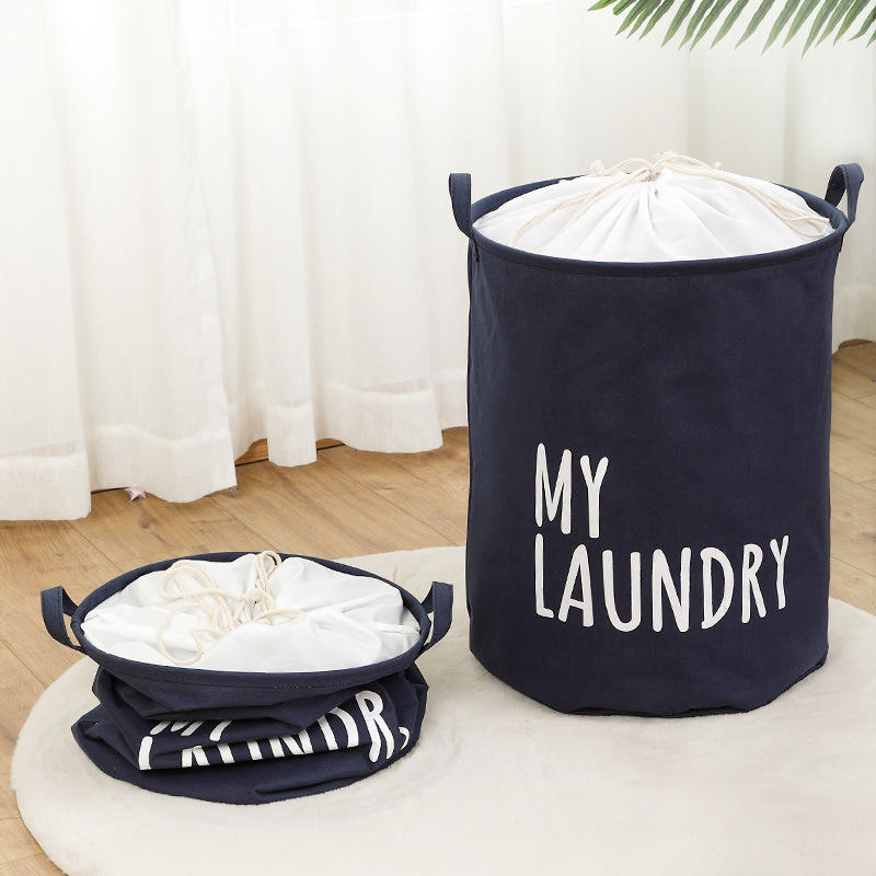 Wholesale Foldable Laundry Clothing Storage Bags and Bins Dirty Clothes Household Laundry Hamper Collapsible Basket