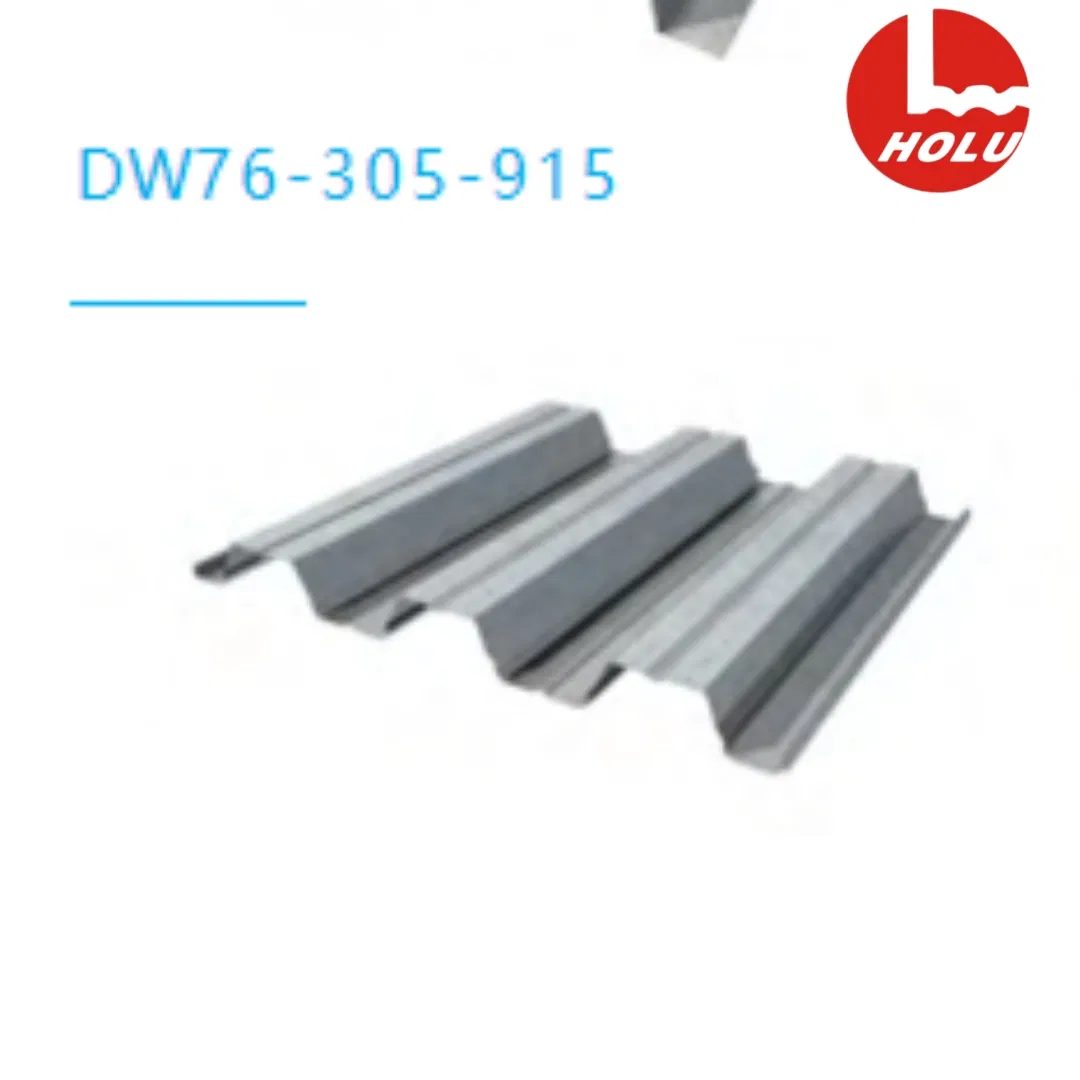 1.0mm D76-305-915 Metal Floor Decking 3' X 12' Panels for Industrial and Commercial Construction
