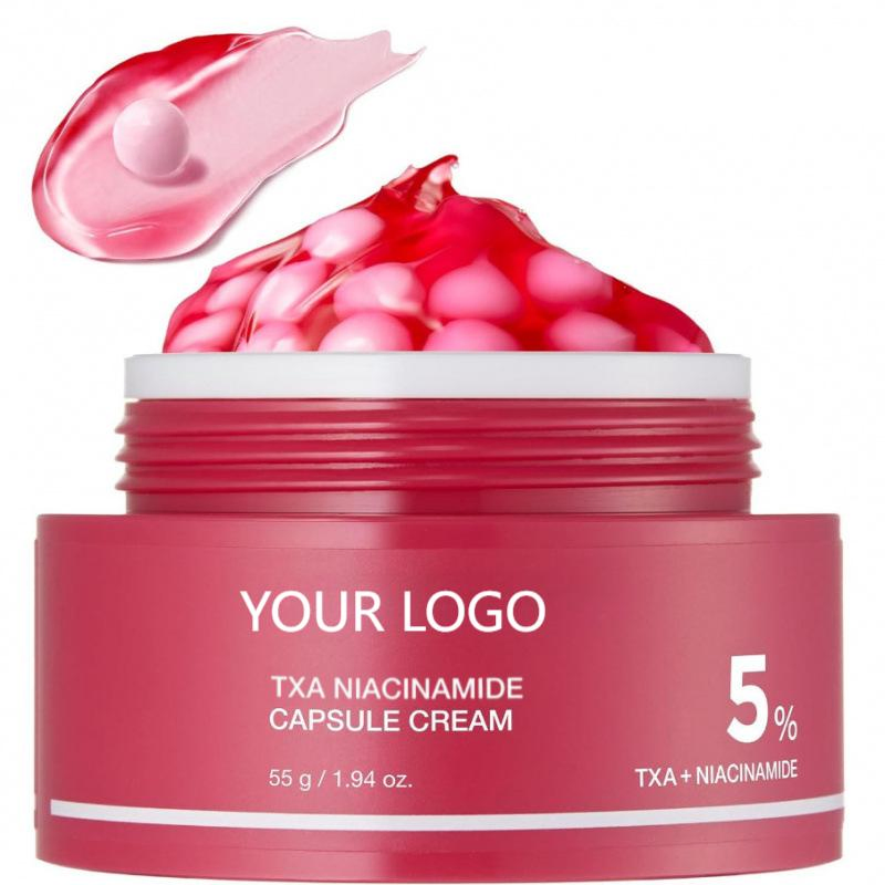 OEM Anti-Wrinkle Vc Brightening Moisturizing Korean Skincare Txa+Niacinamide Capsule Cream