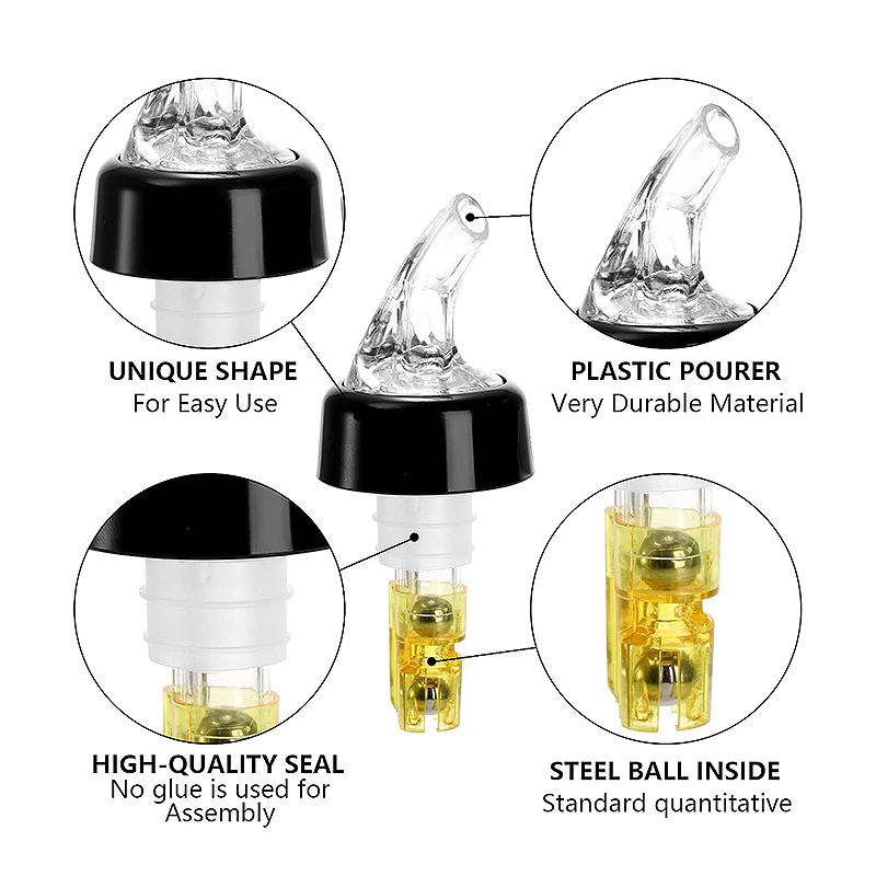 Wholesale Automatic Pour Spout Liquor Variety of Ounces Whiskey Pourer for Liquor Measured Pourer