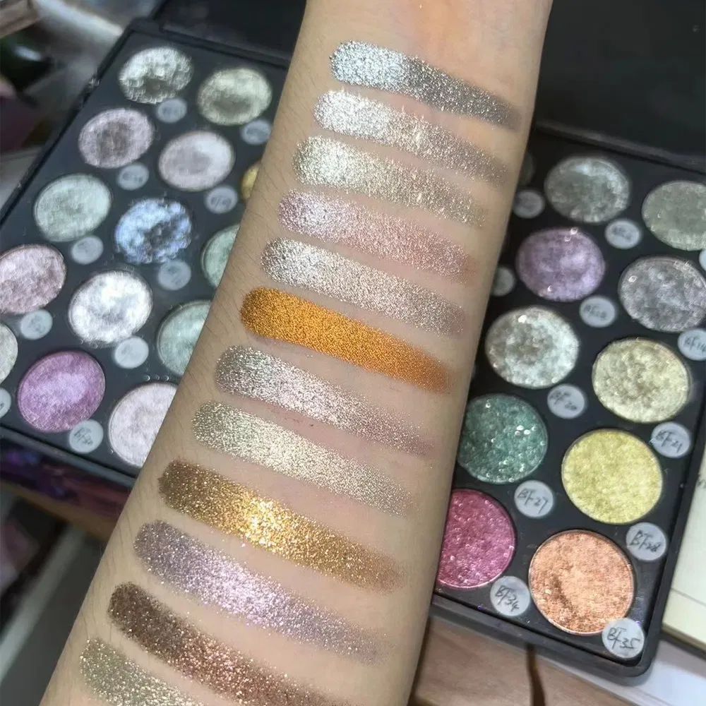 Matte Waterproof Eye Shadow Palette Metallic Body Makeup Diamond Shimmer Glitter Eyeshadow