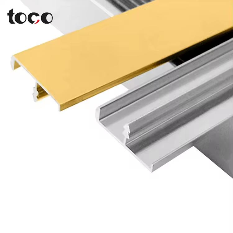 Multiple Color Square Aluminum Edge Banding Profile Corner Tile Trim