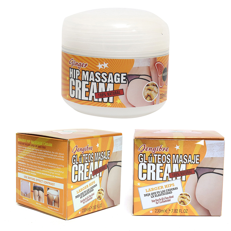 Natural Herbal Ginger Hip up Cream Bigger Buttock Enhancer Cream Butt Cream Larger Lifting Sexy HIPS Body Cream