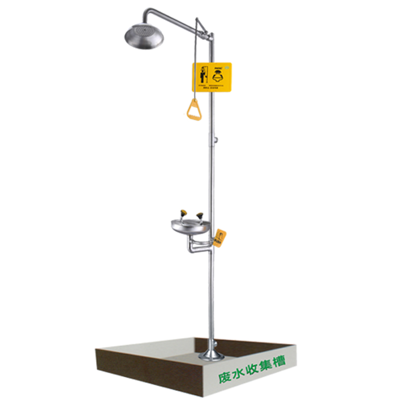 CE Certified Stainless Steel Eye Wash Shower System 38mm