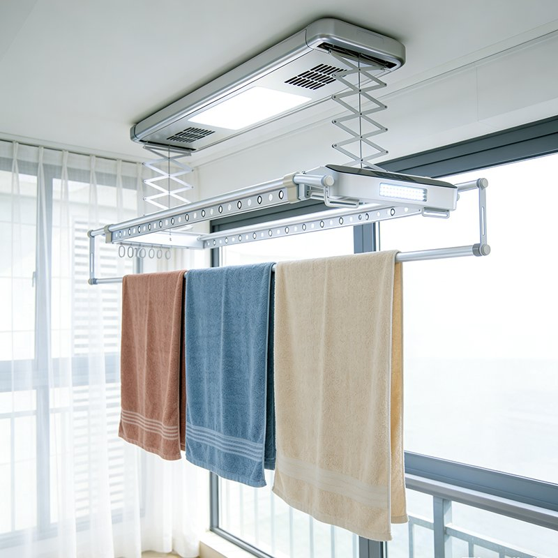 Advanced Electric Clothes Dryer with Adjustable Telescopic Pole Technology