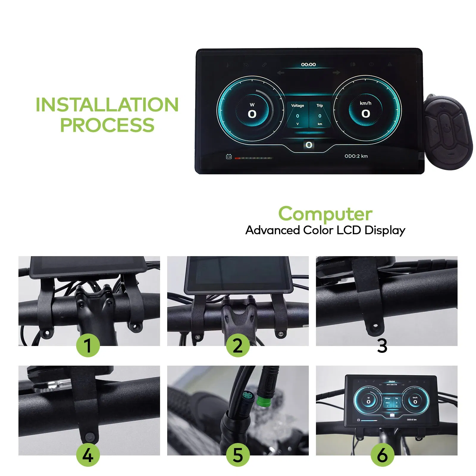 Fatbike V20 Screen TFT Display with Bluetooth APP for Bicycle Computer Accessories