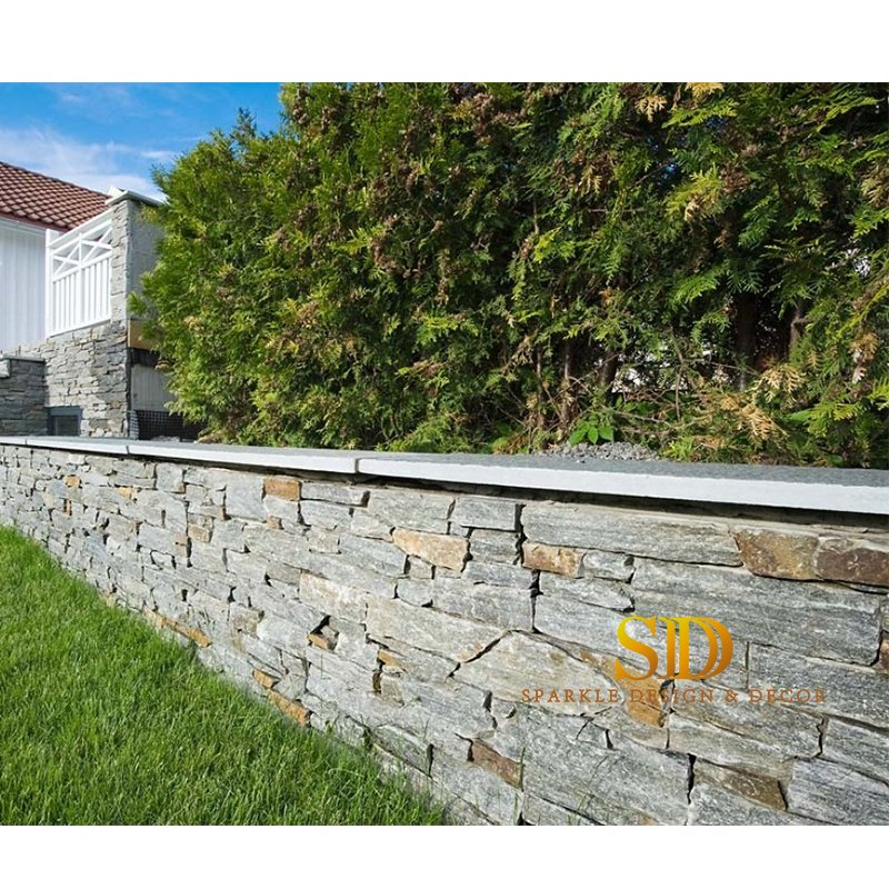 Grey Slate Culture Stone Slate Bricks for Fence Wall Decoration for Sale