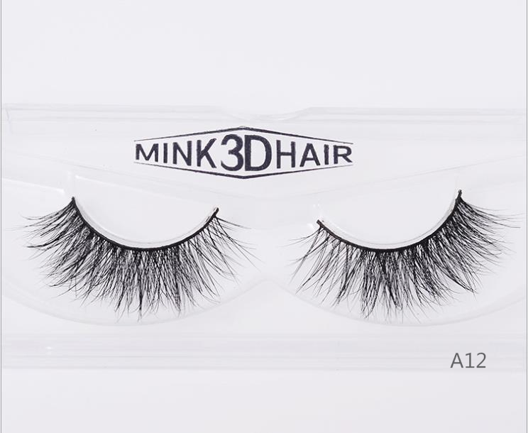 1 Pair Mink Lashes 3D Mink Eyelashes 100% Cruelty Free Lashes Handmade Reusable Natural Eyelashes Popular False Lashes Makeup
