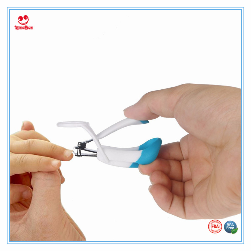 Premium Precision Nail Scissors with Built-in Magnifier for Easy Clipping