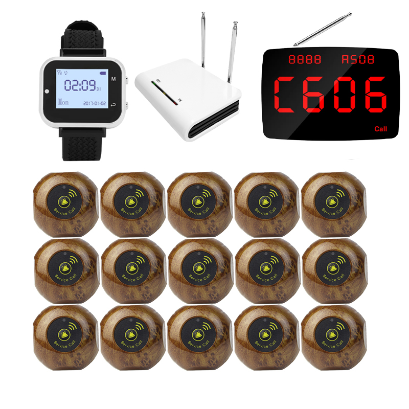 Wireless Calling System Transmitter & Receiver with Signal Booster for Fast Food Service