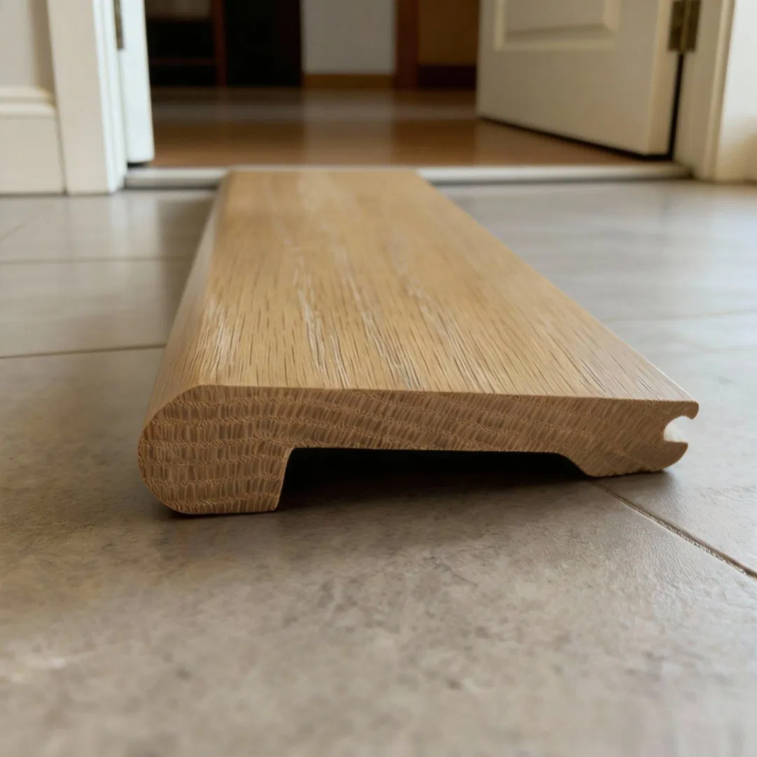 Unfinished Solid Wood Stair Nosing Can Be Custom Milled to Specific Profiles Upon Request