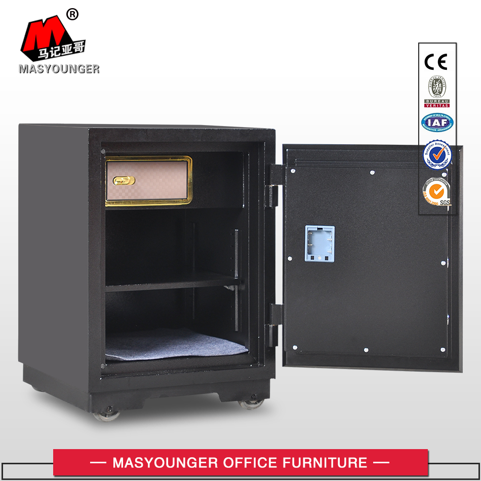 Home Safe with Key and Electronic Digital Lock Black/Safe Box for Money