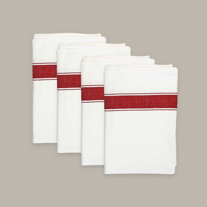 Super Absorbent 100% Cotton Kitchen Hand Towels Dish Towels Set - 4 Pack