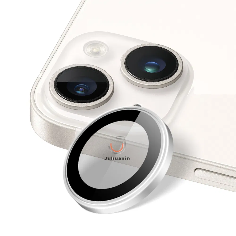 Hot Selling CD Pattern Camera Lens Protection Glass Mobile Screen Protector for iPhone