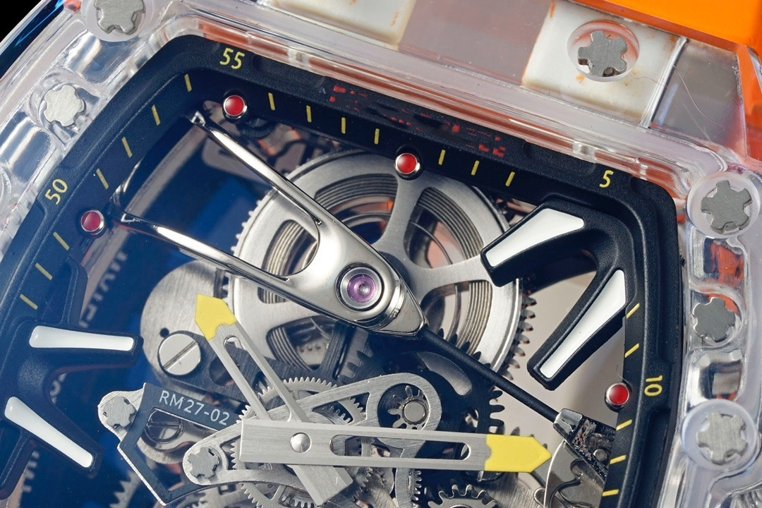 Automatic Movement Luxury Replica Transparent Tourbillon Wristwatch Mechanical Watch Reloj De Pulsera