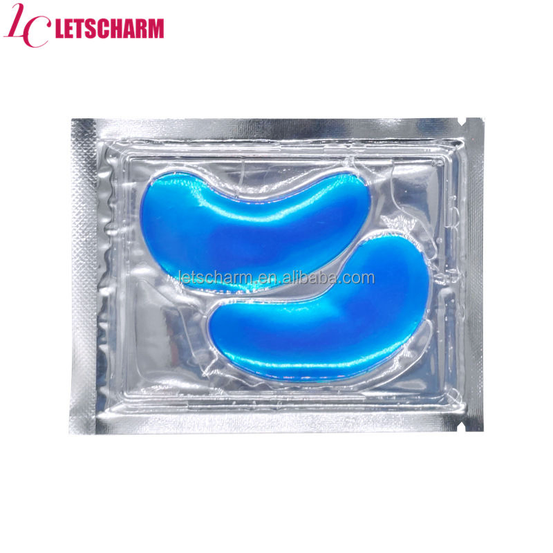 Ls079 OEM Customizable Gel Eye Mask: Reusable Glitter-Infused Cold Pads for Face