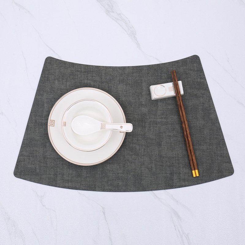 New Type Heat-Resistant Easy Clean PVC Placemats Woven Design Dining Table Mats Kitchen Plain Style Table Pads