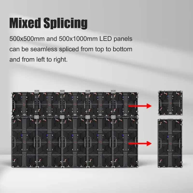 P3.91 Outdoor LED Display Screen Waterproof 500*1000mm Size Die-Cast Aluminum Material LED Video Wall