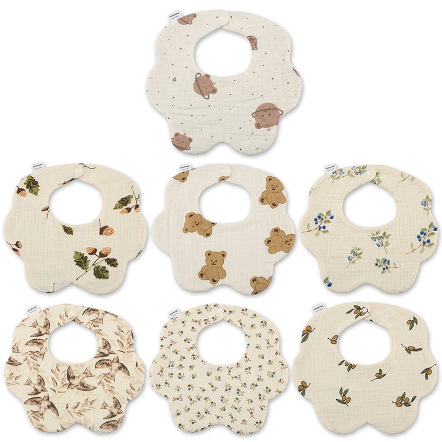 Reusable Diapering and Washable Saves Money Soft Durable Baby Bib Cloth Wipes