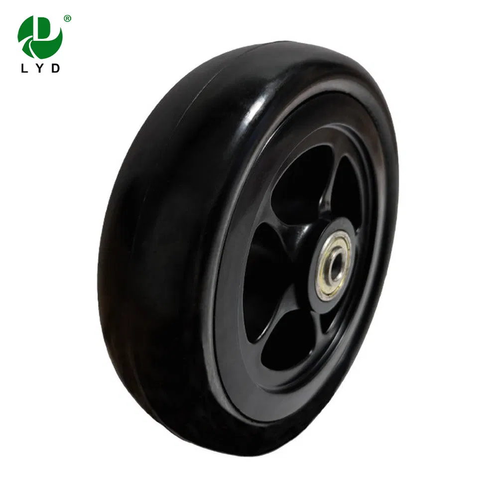 Wear-Resisting 40mm Center Width 5 Inch Plastic Core Luggage Trolley Wheel