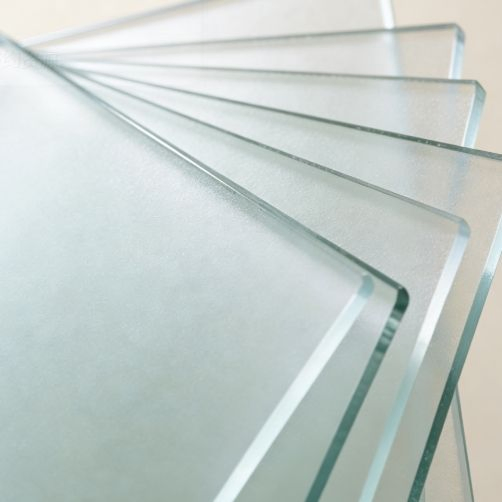 8mm Irregularly Shaped Frosted Glass for Home Screen / Decorative Window, Custom-Made