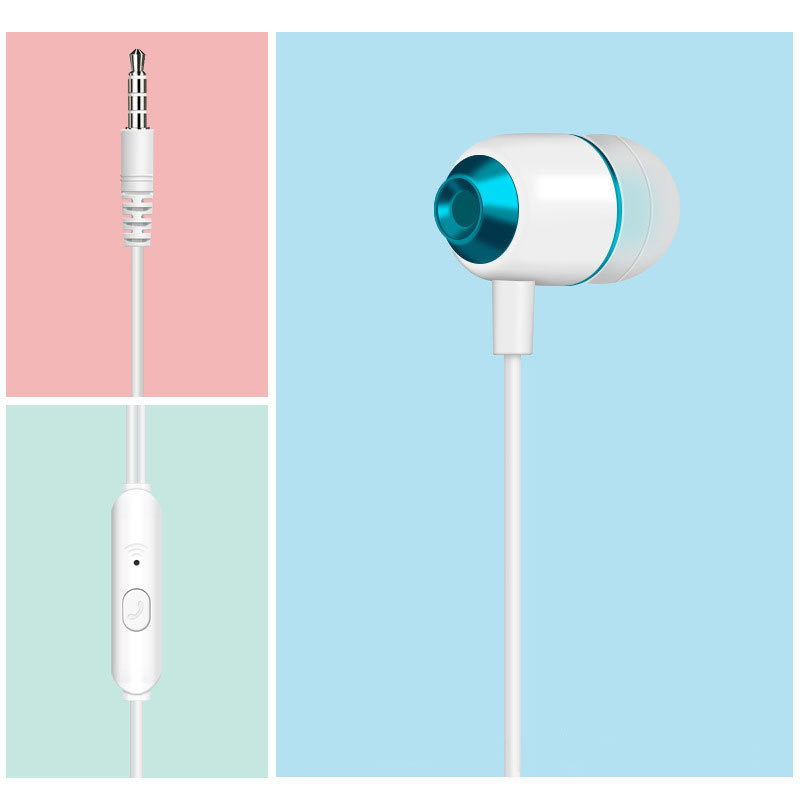 Sleeping Earphones 3.5mm High Bass in Ear Wired Earphone Headphones Earbuds with Mic Re03