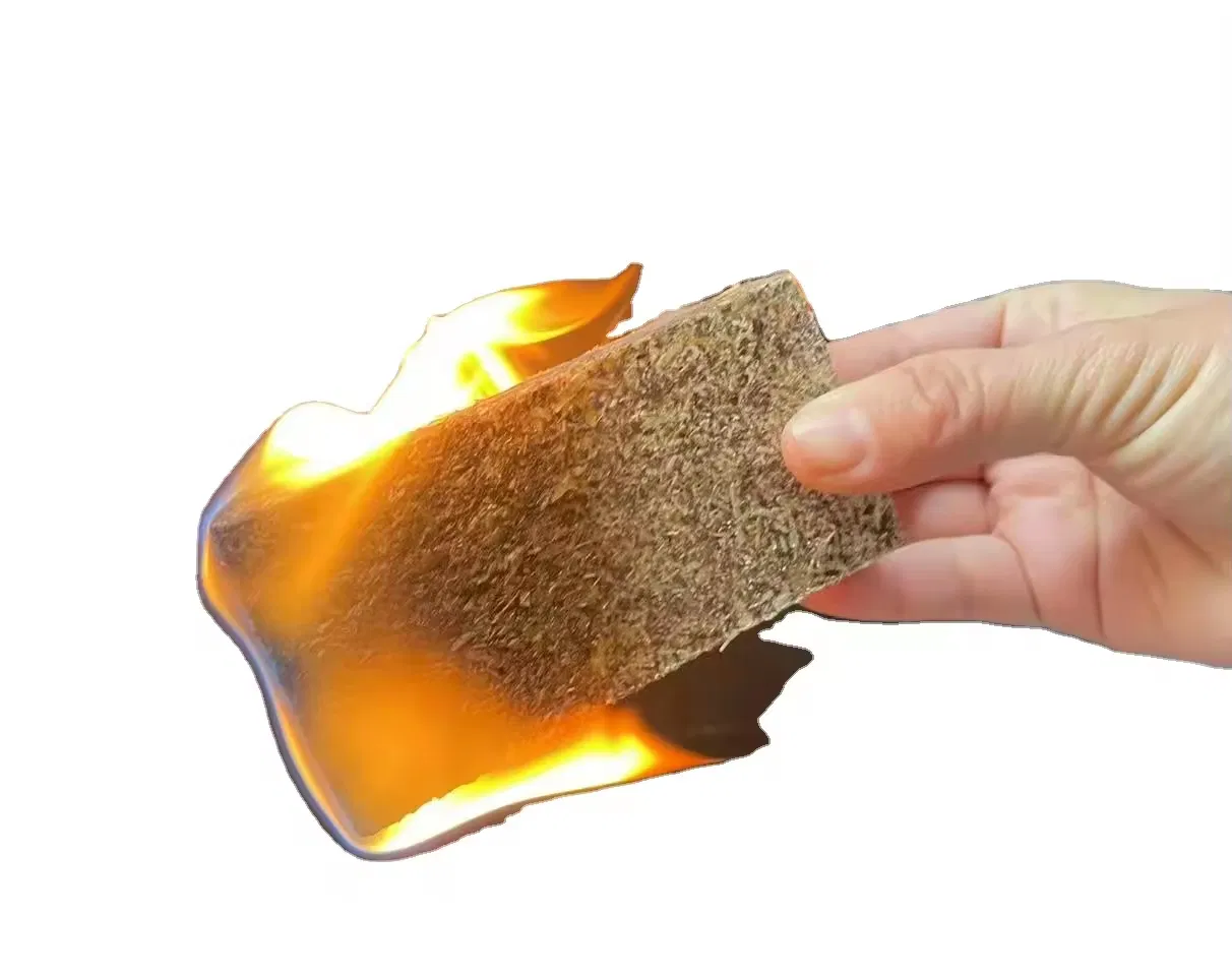 High-Quality Charcoal Sawdust Logs Brown Fire Starter Square for Grilling and Fireplaces