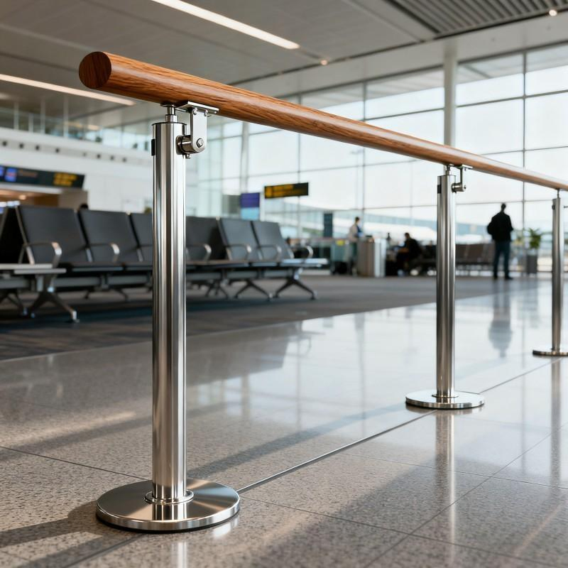 Anti Slip Stainless Steel Fence Railing Indoor Staircase Safety Bar