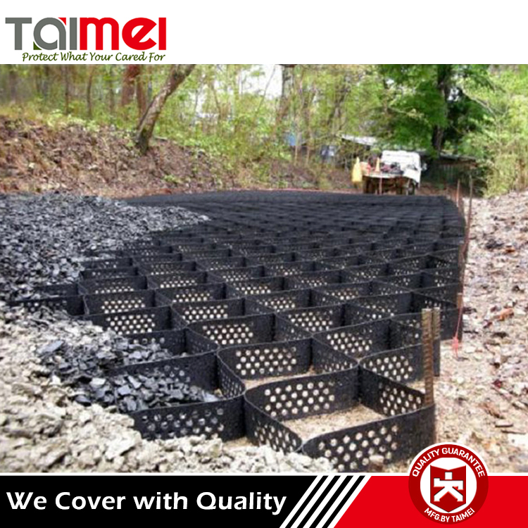 HDPE Geocell Slope Erosion Control / Slope Stabilization Cellular Confinement System Geocell
