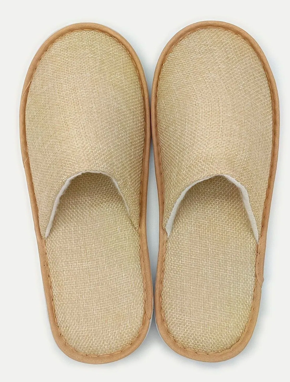 New Eco-Friendly Hotel Slippers Manufacturer Linen SPA Slippers Sustainable Biodegradable Eco-Friendly Slippers for Hotels