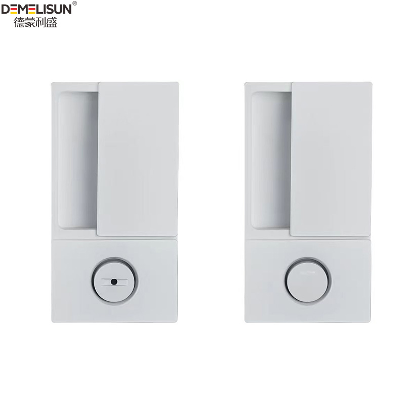 Magnetic Pocket Door Latch Embedded Flat Wooden Flat Interior Sliding Door Lock for Door Furniture Accessories