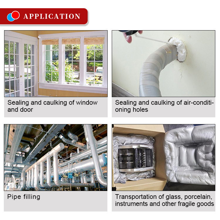 Custom Great Price Fireproof Strong Expansion Fireproof Expanding PU Foam Spray